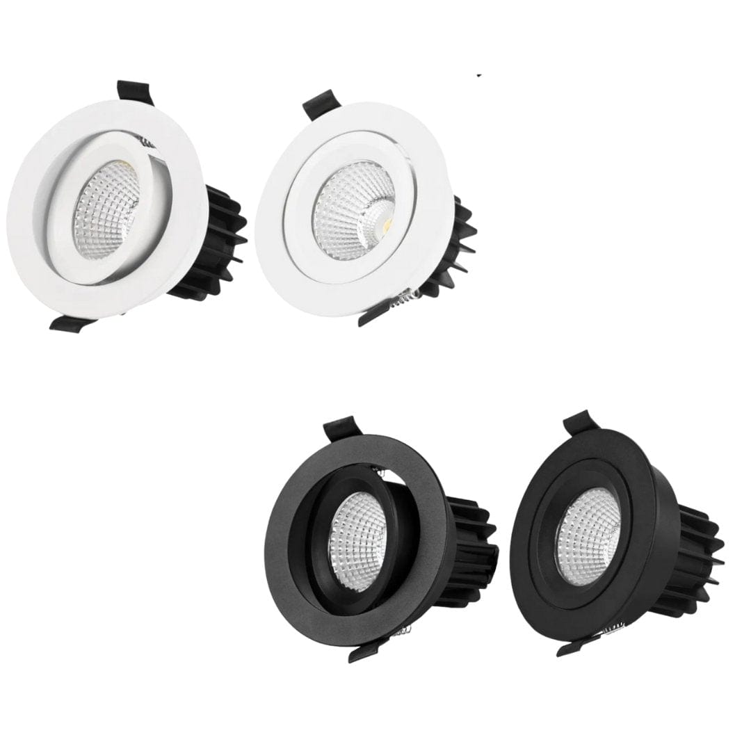 Eclux LED Downlight EYRE 13W Tri-Colour Dimmable COB Low-glare Tiltable LED Downlight 90mm Cut Out