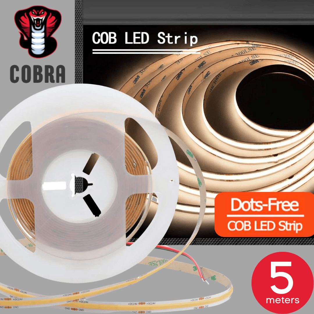 Green Earth Lighting Australia Strip Kit 6000K Daylight 5 meter 50W COBRA HOME IP20 Dot Free LED Light Strip Kit - 6000K PROKITIP206K