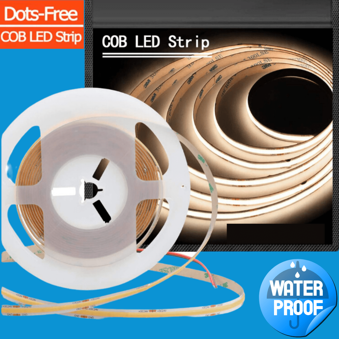 5 meter Warm White Cobra Pro Waterproof Dot Free LED Light Strip Kit