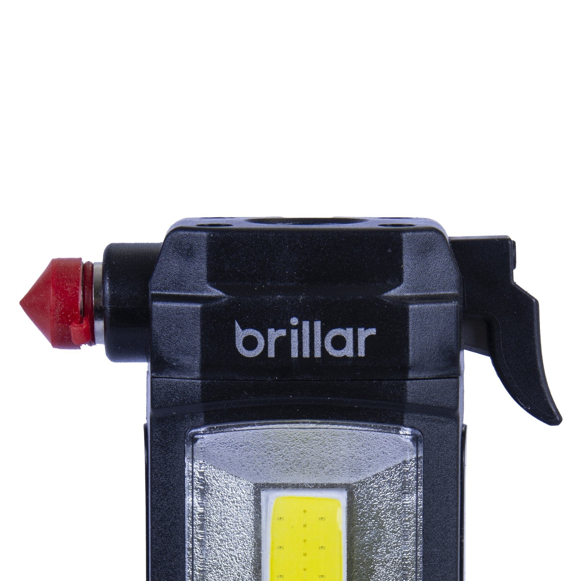 Brillar Electrical Emergency Torch, Seatbelt Cutter, Window Breaker - Black BR0042-Black