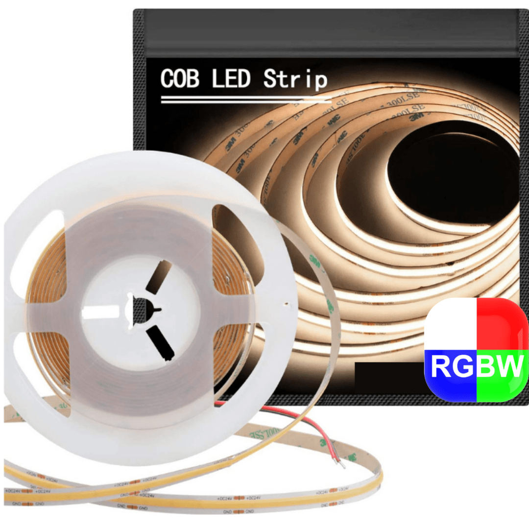 Green Earth Lighting Australia Strip Kit DIY 5 meter RGB+3K Cobra Pro Indoor COB Dot Free Strip Light Kit - 80W KITIP2075WRGBW