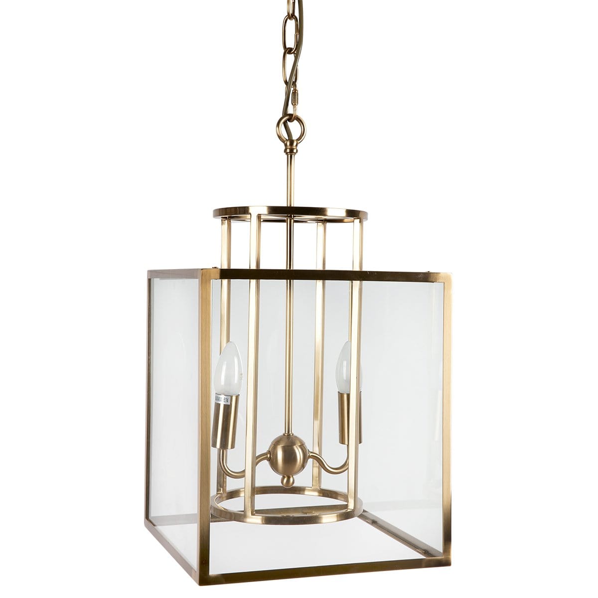 CAFE Lighting & Living Pendant CONCORD SMALL Polished Brass Glass Pendant 20711