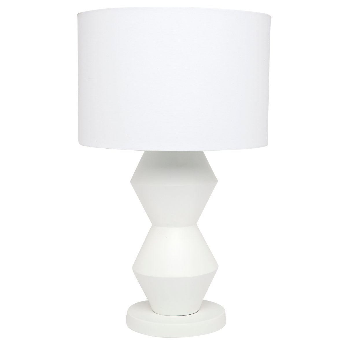 CAFE LIGHTING & LIVING Table Lamp Abstract Table Lamp - White 12281