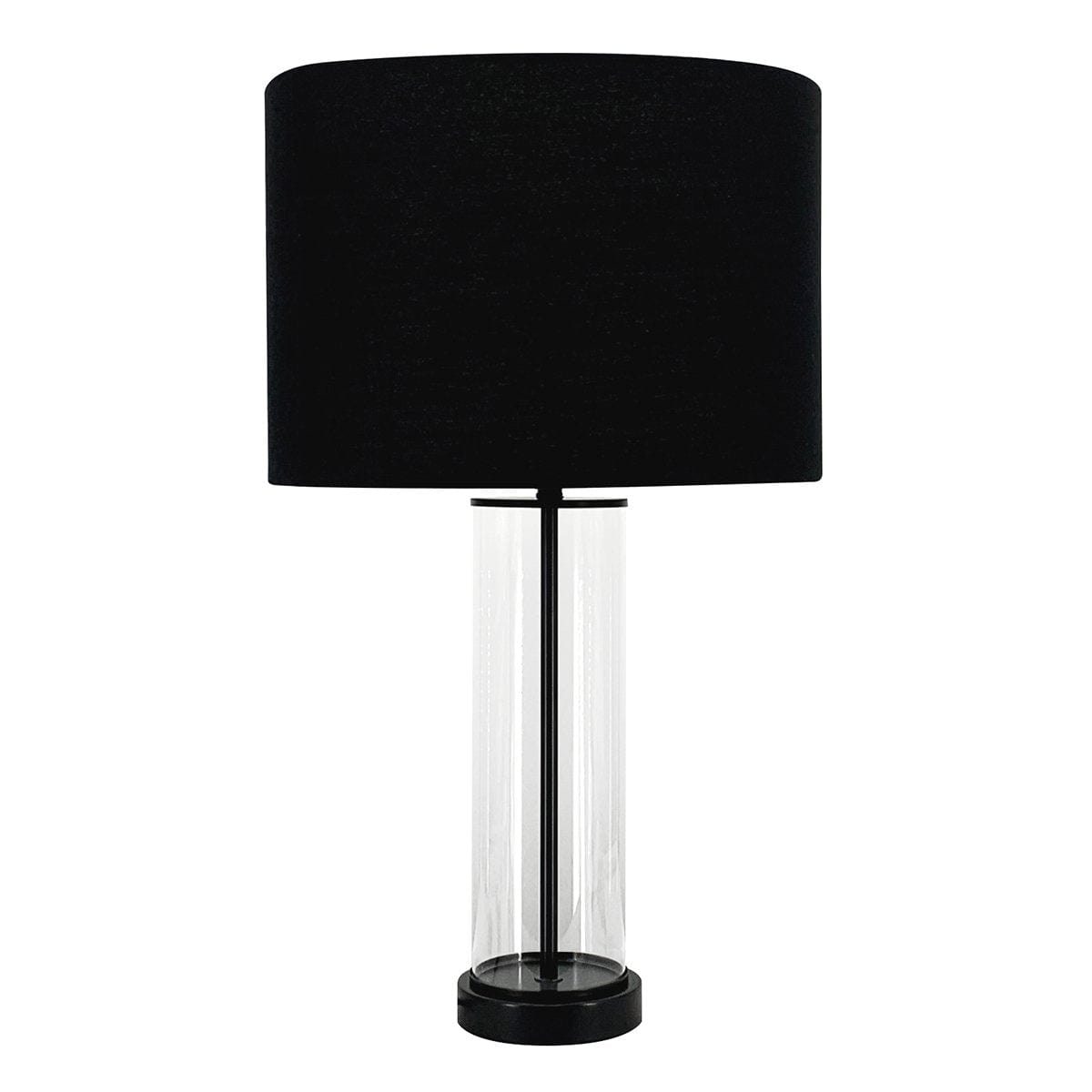 CAFE LIGHTING & LIVING Table Lamp East Side Table Lamp - Black with Black Shade 12207