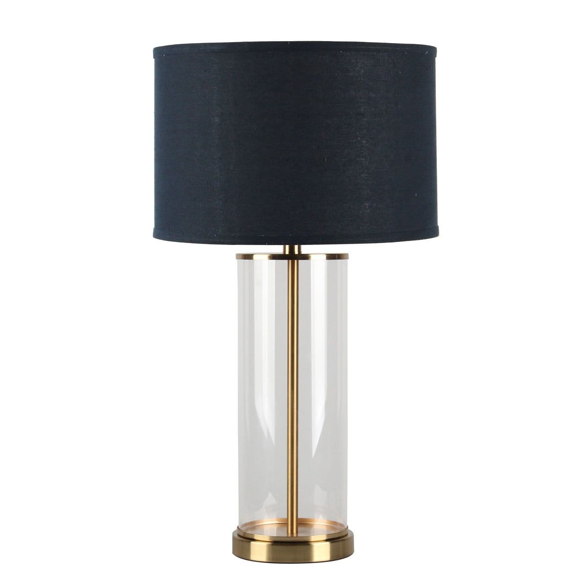 CAFE LIGHTING & LIVING Table Lamp Left Bank Table Lamp - Brass w Navy Shade B12270