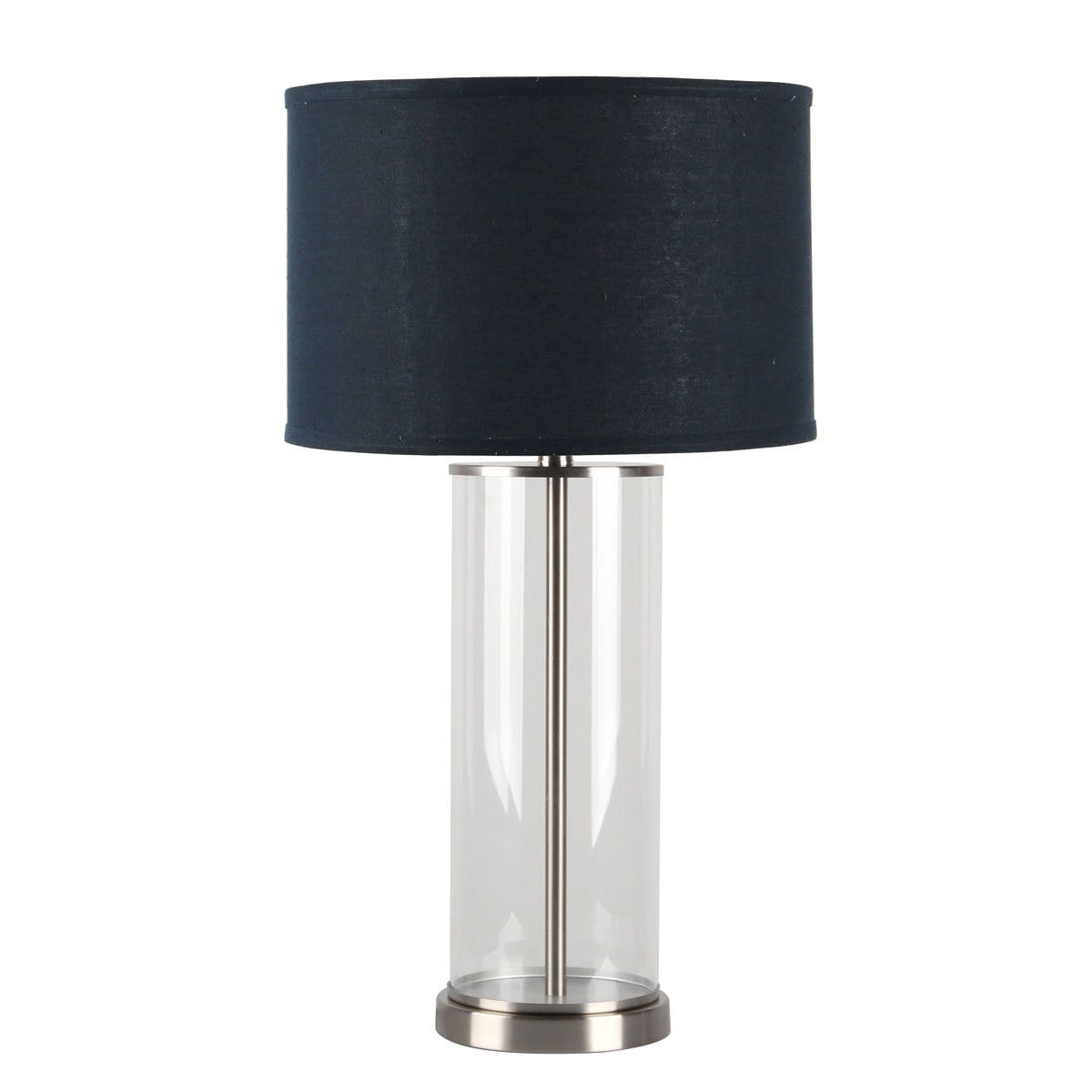CAFE LIGHTING & LIVING Table Lamp Left Bank Table Lamp - Nickel w Navy Shade B12266