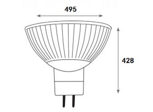 Green Earth Lighting Australia MR16 LED Globe Green Earth 5W Dimmable 12V MR16 LED Globe Aluminum (For enclosed fittings)