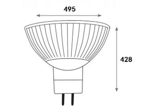 Green Earth Lighting Australia MR16 LED Globe Green Earth 7W Dimmable 12V MR16 LED Globe Aluminum (For enclosed fittings)