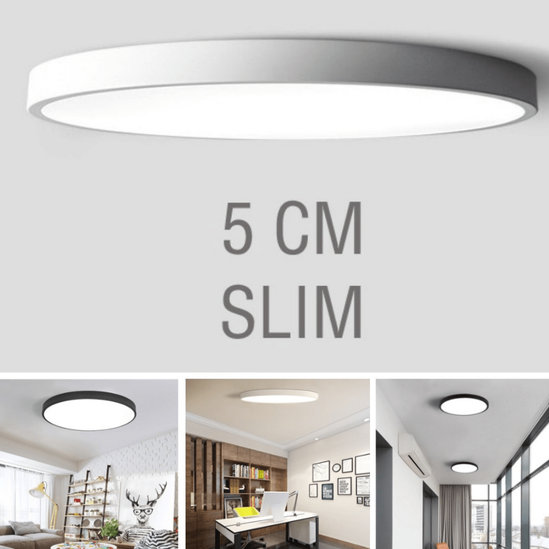 Green Earth Lighting Australia Ceiling Light 30cm LED Tri-Colour Select Dimmable Slim Oyster - Intelligent by remote MONACO18W