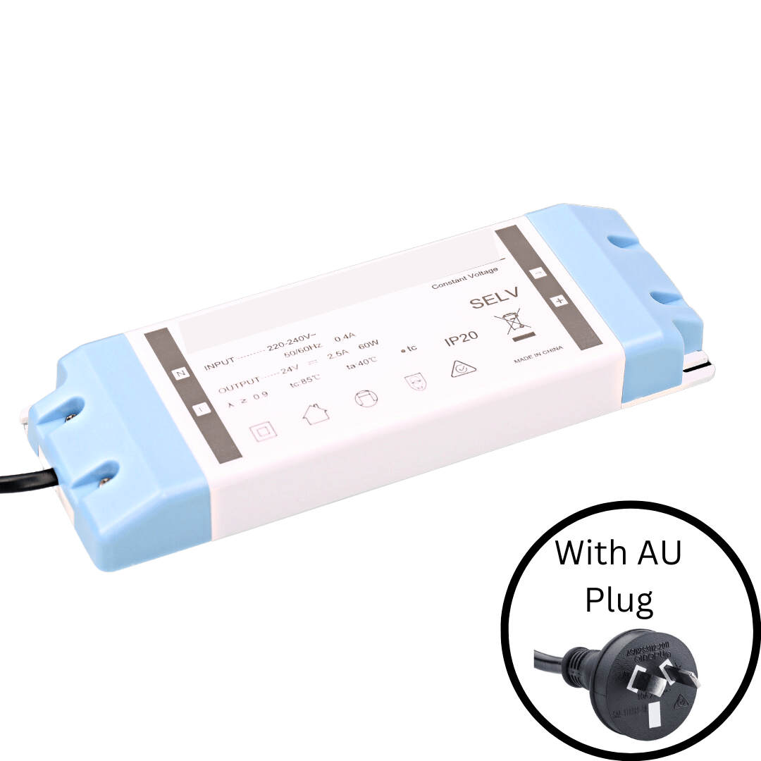 Green Earth Lighting Australia Led Driver 12V 60W CONSTANT VOLTAGE NON DIMMABLE IP20 LED DRIVER 9667-12V60W
