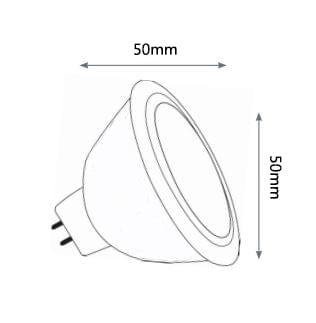 Green Earth Lighting Australia MR16 LED Globe Green Earth 3W 12V MR16 LED Globe Aluminum (For enclosed fittings) VS3-MR16-FL-27K