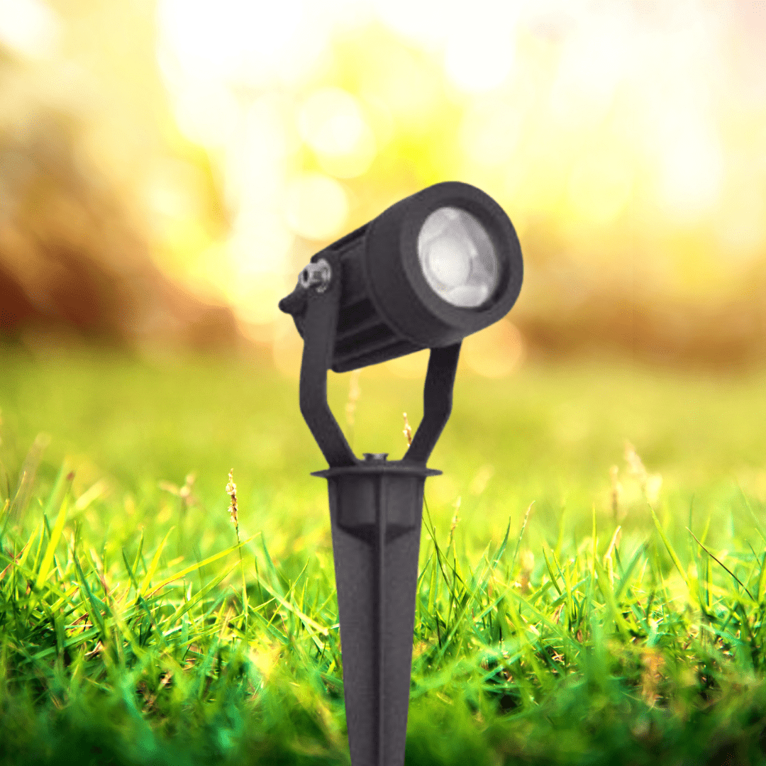 Green Earth Lighting Australia Garden Scenic LED Garden Spike Light 12-24V Kettle Black 3000K SCENICB3K