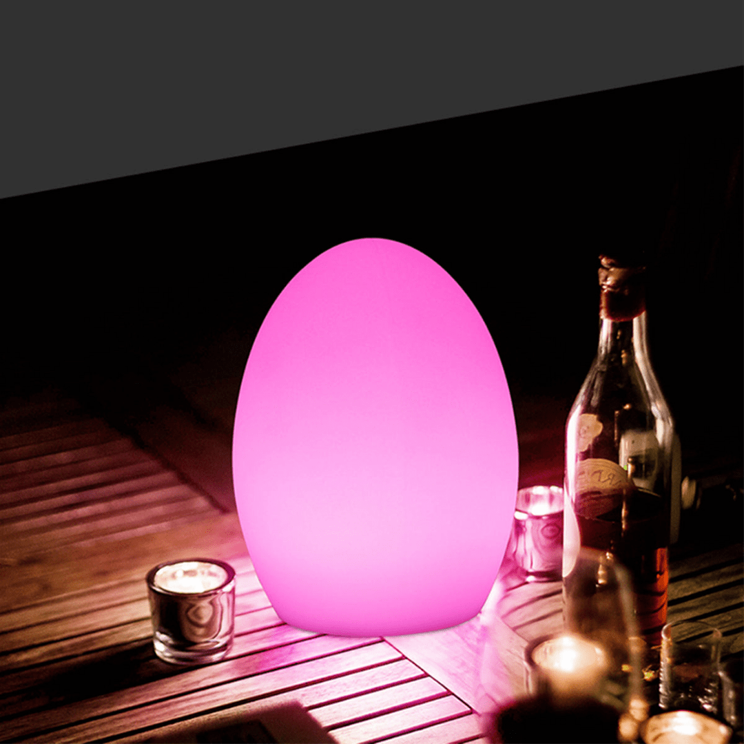 Lexi Lighting Table Lamp Egg Shape Colour Changing Wireless Indoor Outdoor Table Lamp LL0510