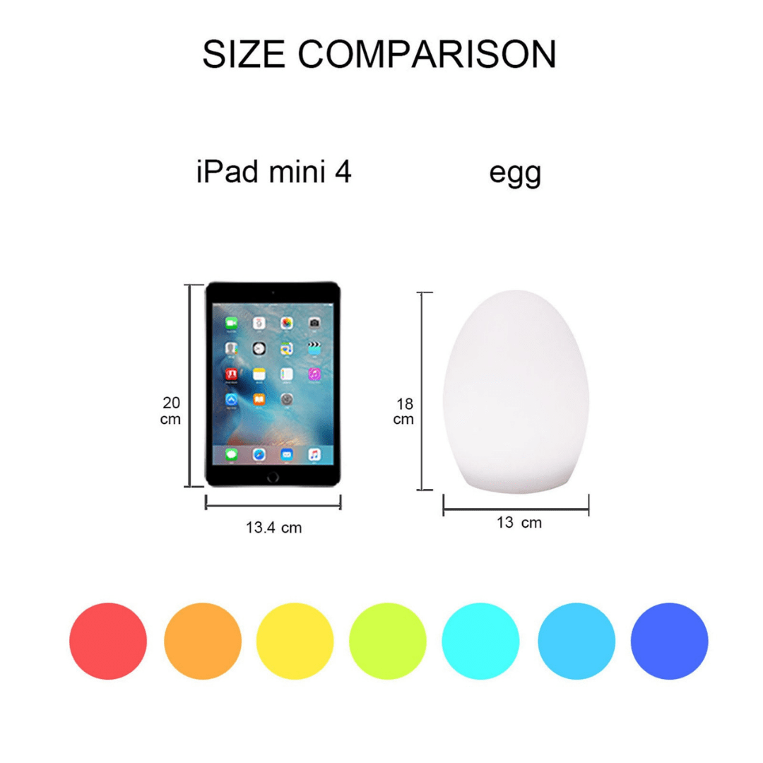 Lexi Lighting Table Lamp Egg Shape Colour Changing Wireless Indoor Outdoor Table Lamp LL0510