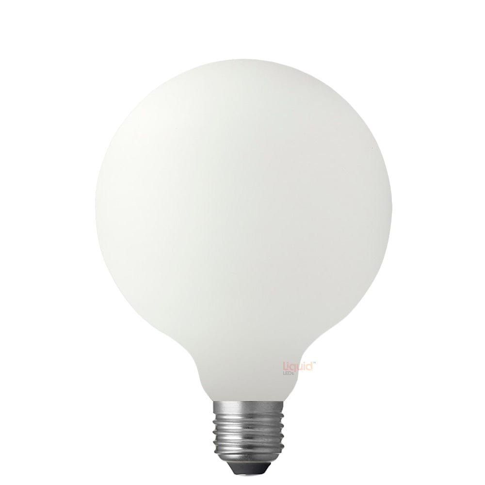 LiquidLEDs Lighting Globe Bulbs 12W G125 Matte White Dimmable LED Light Globe (E27) in Natural White F1227-G125-P-40K
