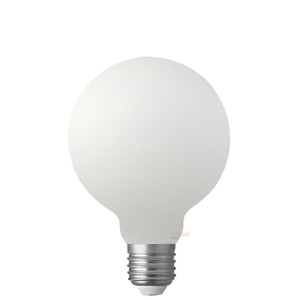 LiquidLEDs Lighting Globe Bulbs 12W G95 Matte White Dimmable LED Globe (E27) in Warm White F1227-G95-P-30K