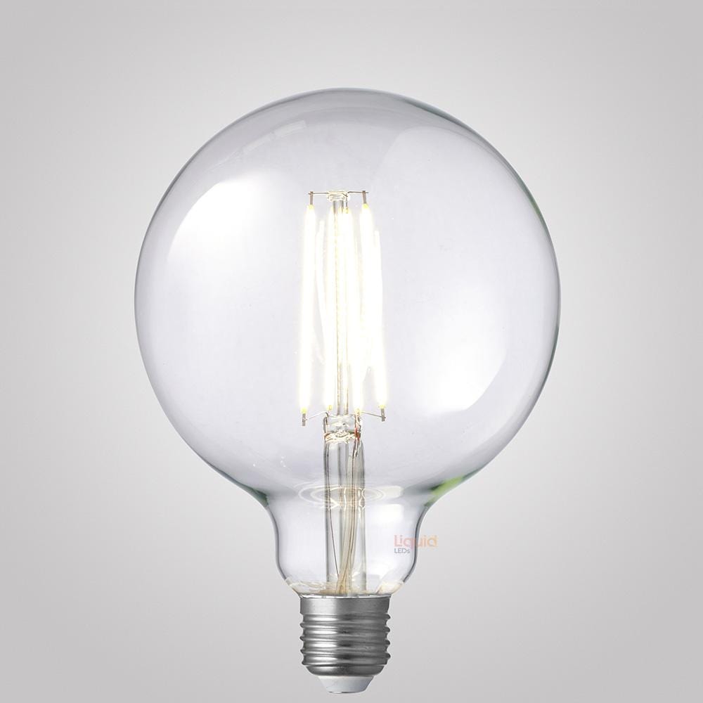 LiquidLEDs Lighting Globe Bulbs 8W G125 Dimmable LED Light Globe (E27) in Natural White F827-G125-C-40K