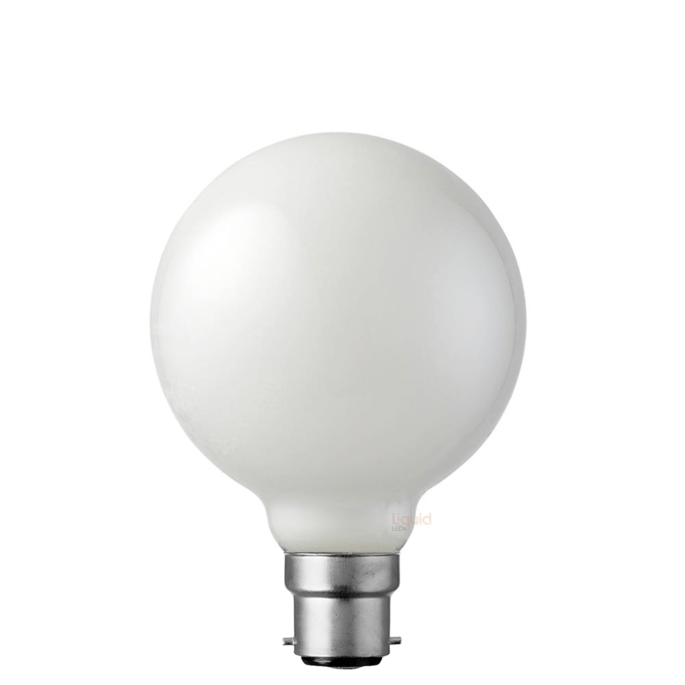 LiquidLEDs Lighting Globe Bulbs 8W G95 Opal Dimmable LED Bulb (B22) in Natural White F822-G95-M-40K