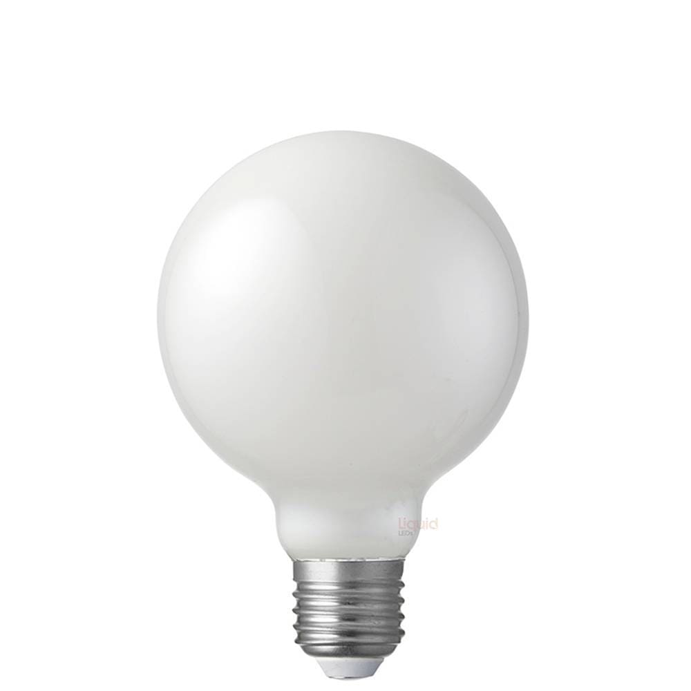 LiquidLEDs Lighting Globe Bulbs 8W G95 Opal Dimmable LED Globe (E27) in Warm White F827-G95-M-27K