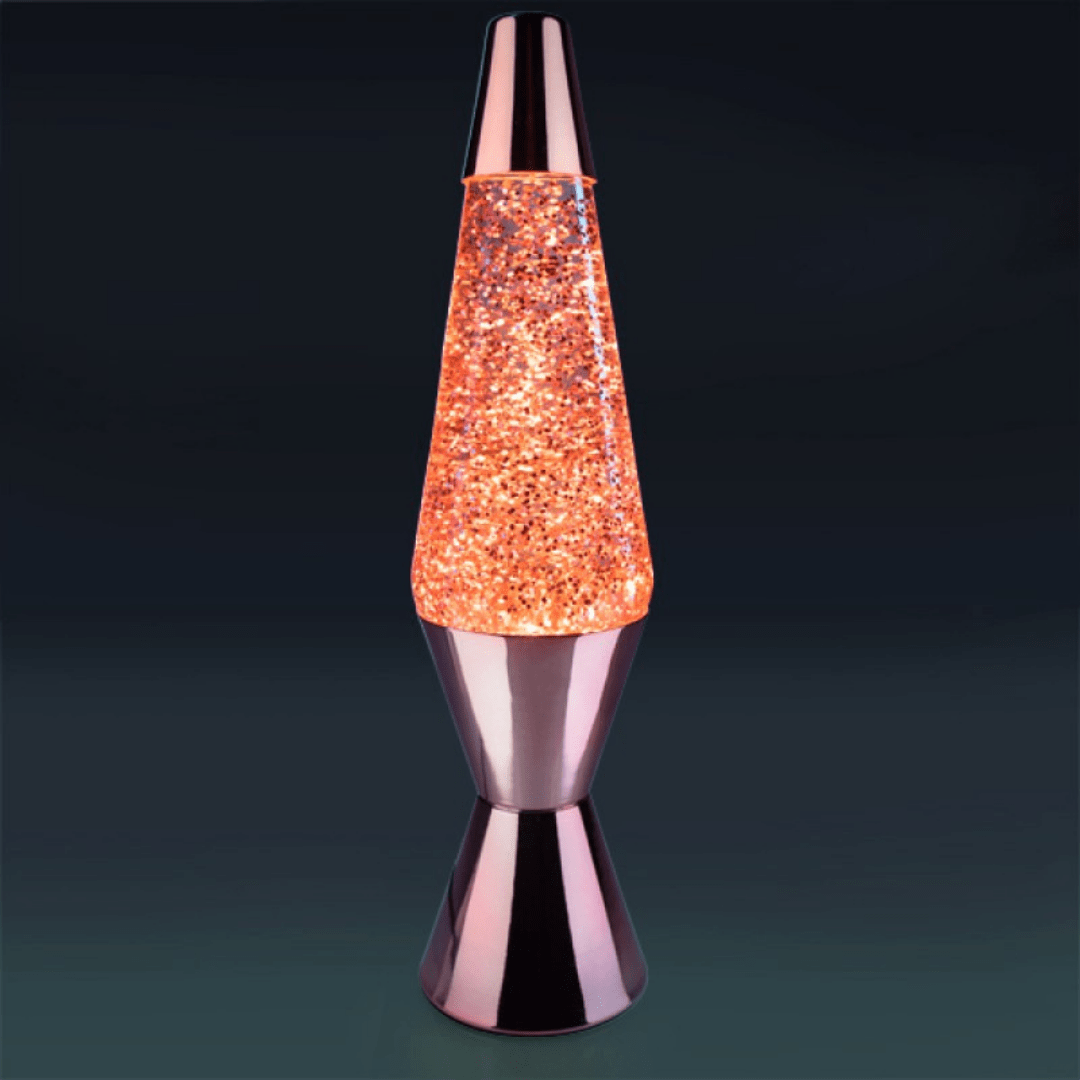 MDI Lava Lamp Rose Gold Diamond Glitter Lava Lamps KLS-DGL/RG