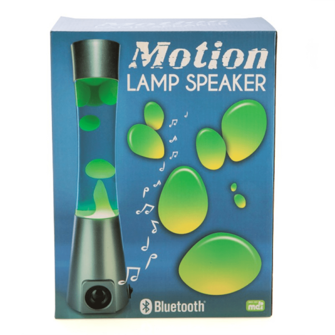 MDI Lava Lamp Silver/Blue/Yellow Motion Lamp Bluetooth Speaker KLS-MLS/SBY