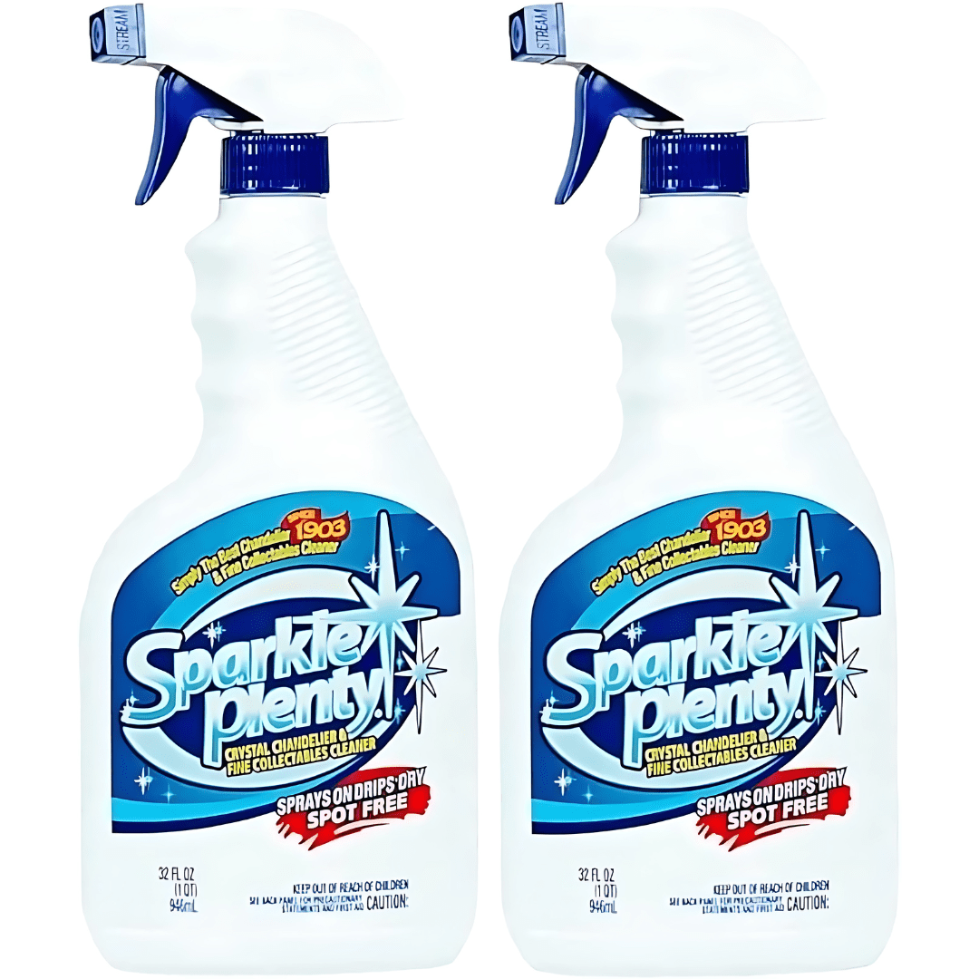 Sparkle Plenty Chandelier Cleaner Twin Pack 2x950ml Spray Bottles SPARKLE PLENTY Crystal Chandelier Cleaner - Spray Bottle 201458/2