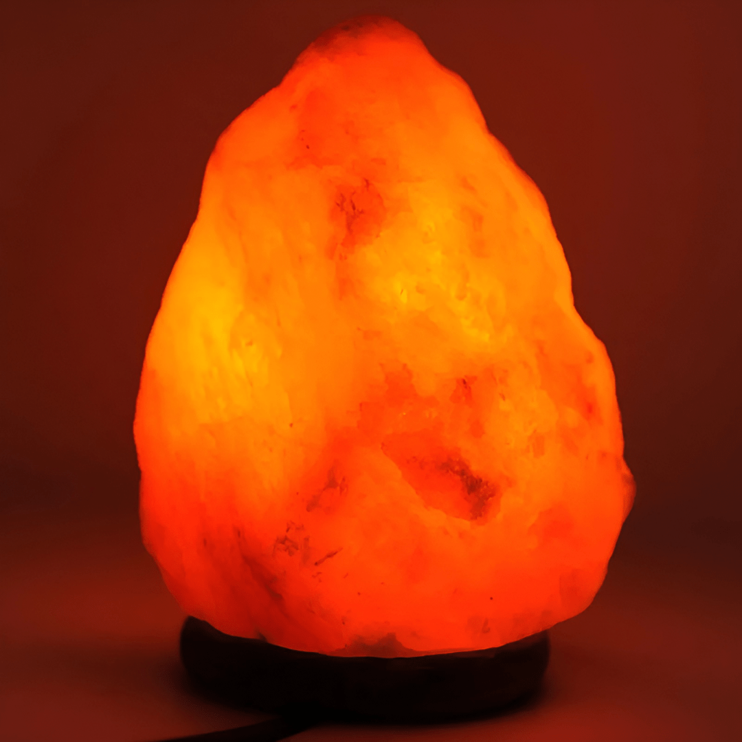 Green Earth Lighting Australia Home & Garden > Lighting > Night Lights & Ambient Lighting 1-2kg Himalayan Salt Lamp on Timber Base | Twin Value Pack N623X2