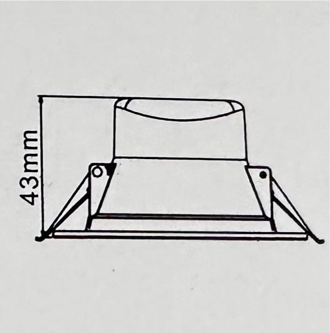 LC LED downlight LC Samsung 10W Tri-Colour Select LED Downlight 90mm cut out LC10WLP