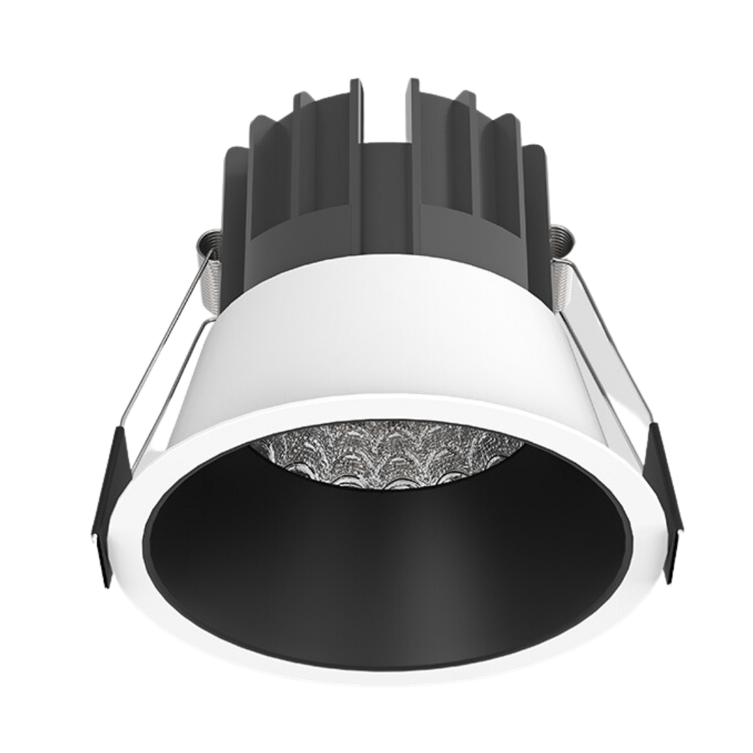 Green Earth Lighting Australia LED downlight 10W White Black Low Glare Aluminium Dimmable LED Downlight 70mm cut out DL211WB