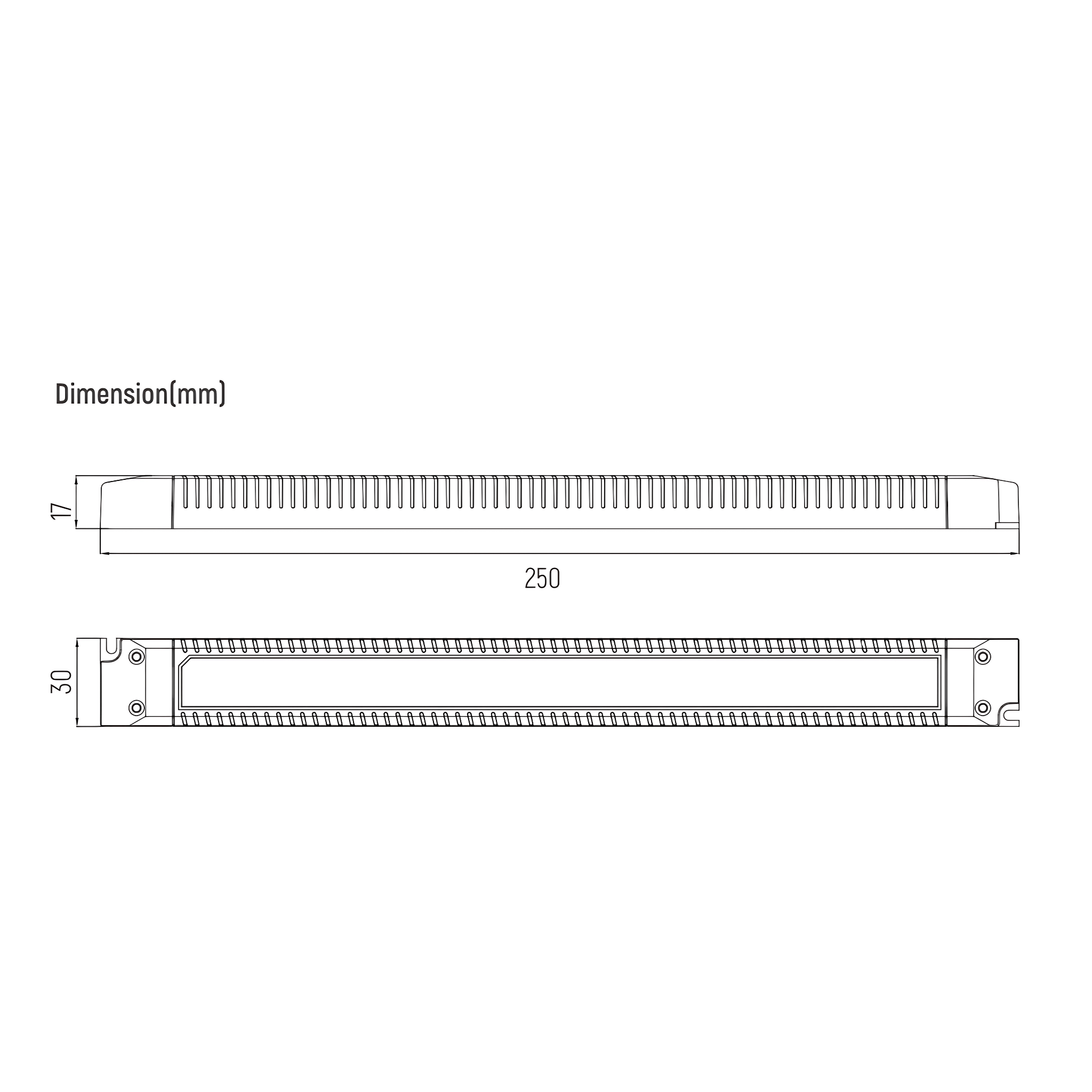 EU Chips Power & Electrical Supplies 12V 30W EUCHIPS LED Linear Driver | Constant Voltage IP20 UCS30-1H12V-0