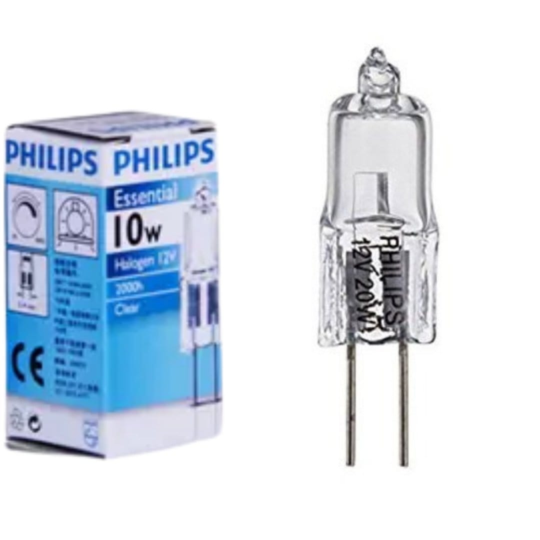 Philips Incandescent Light Bulbs 12 Volt 10W G4 Base Bi-Pin Halogen Bulb Philips Lighting 10WG4