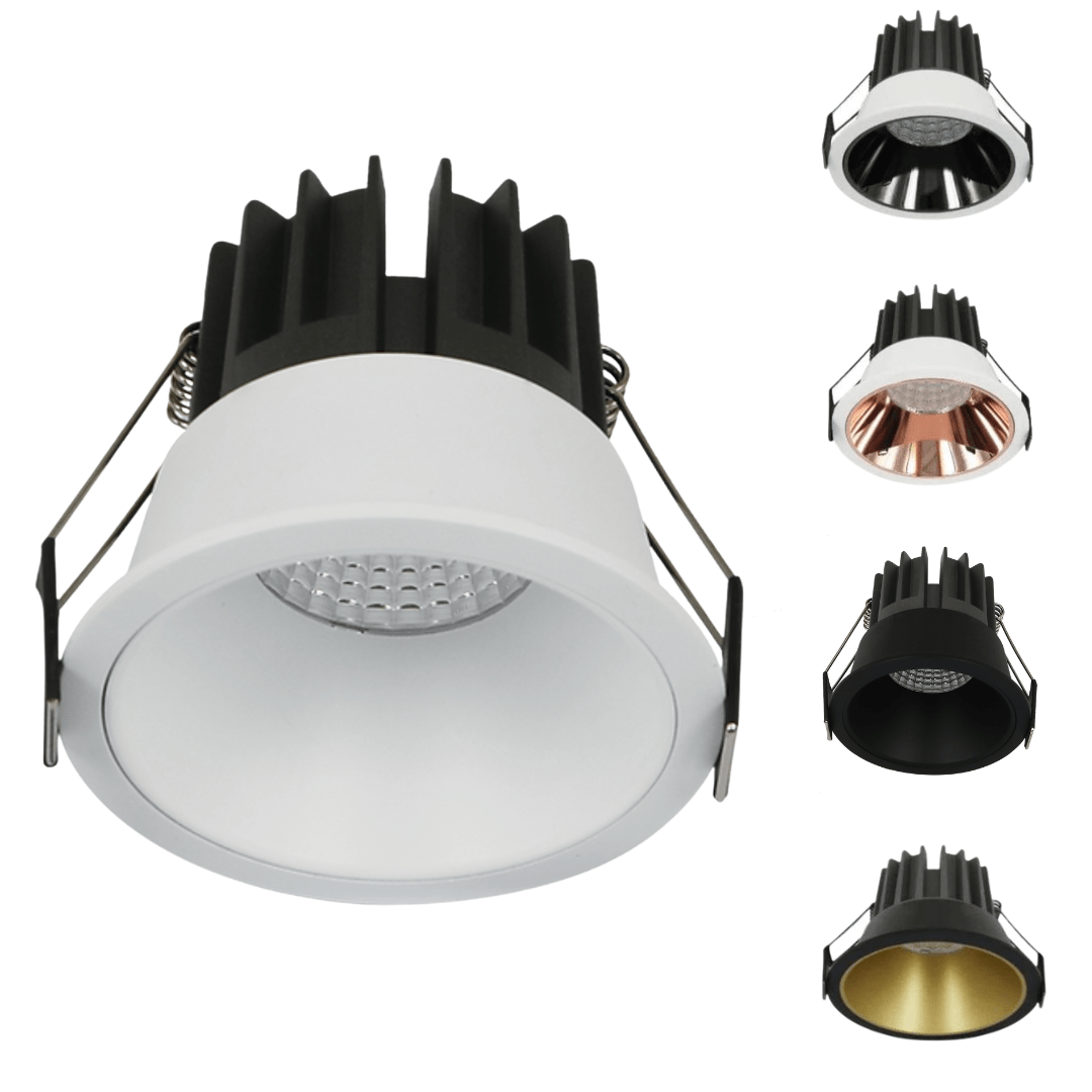 LC LED downlight INFINITE 212 12W Low Glare LED Downlight COB Cast Aluminium Dimmable 90mm cut out