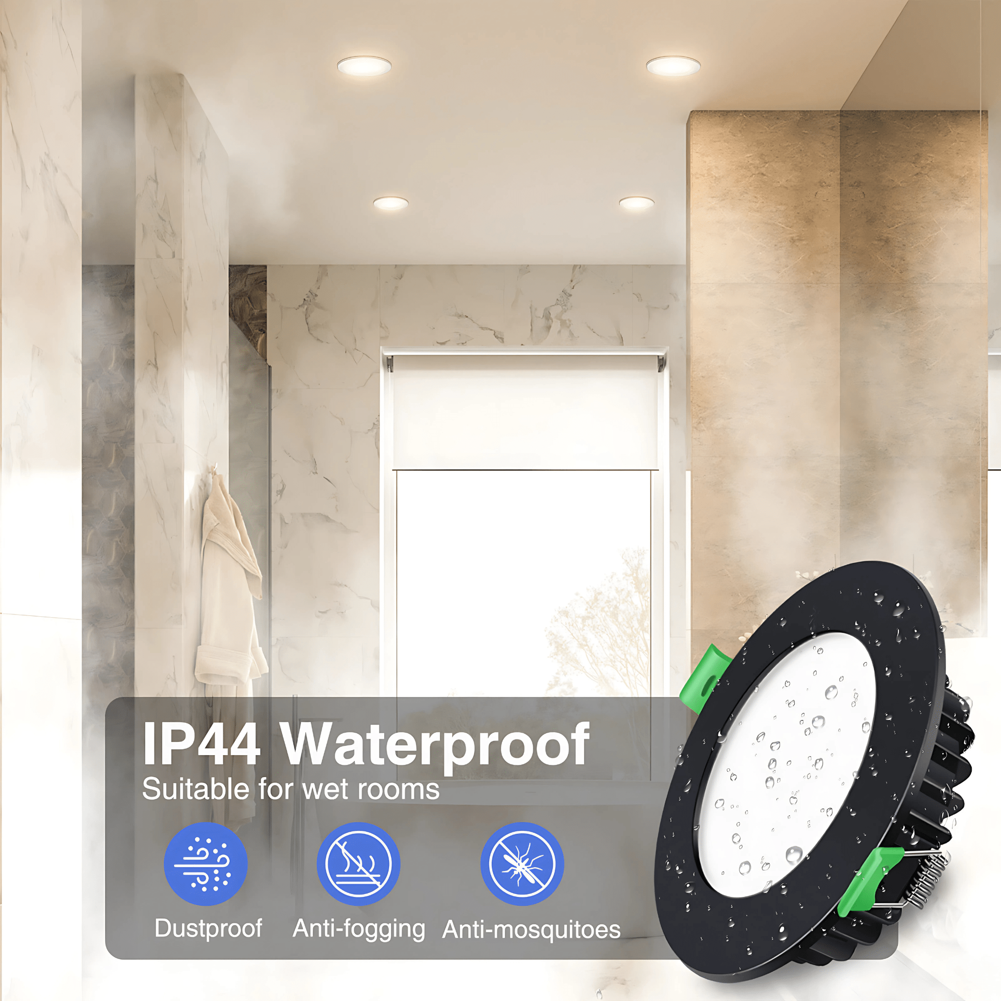 Green Earth Lighting Australia Home & Garden > Lighting > Ceiling Lights 12W Tri-Colour Dimmable LED Downlight | 90mm Cut Out | Matilda MATILDABL