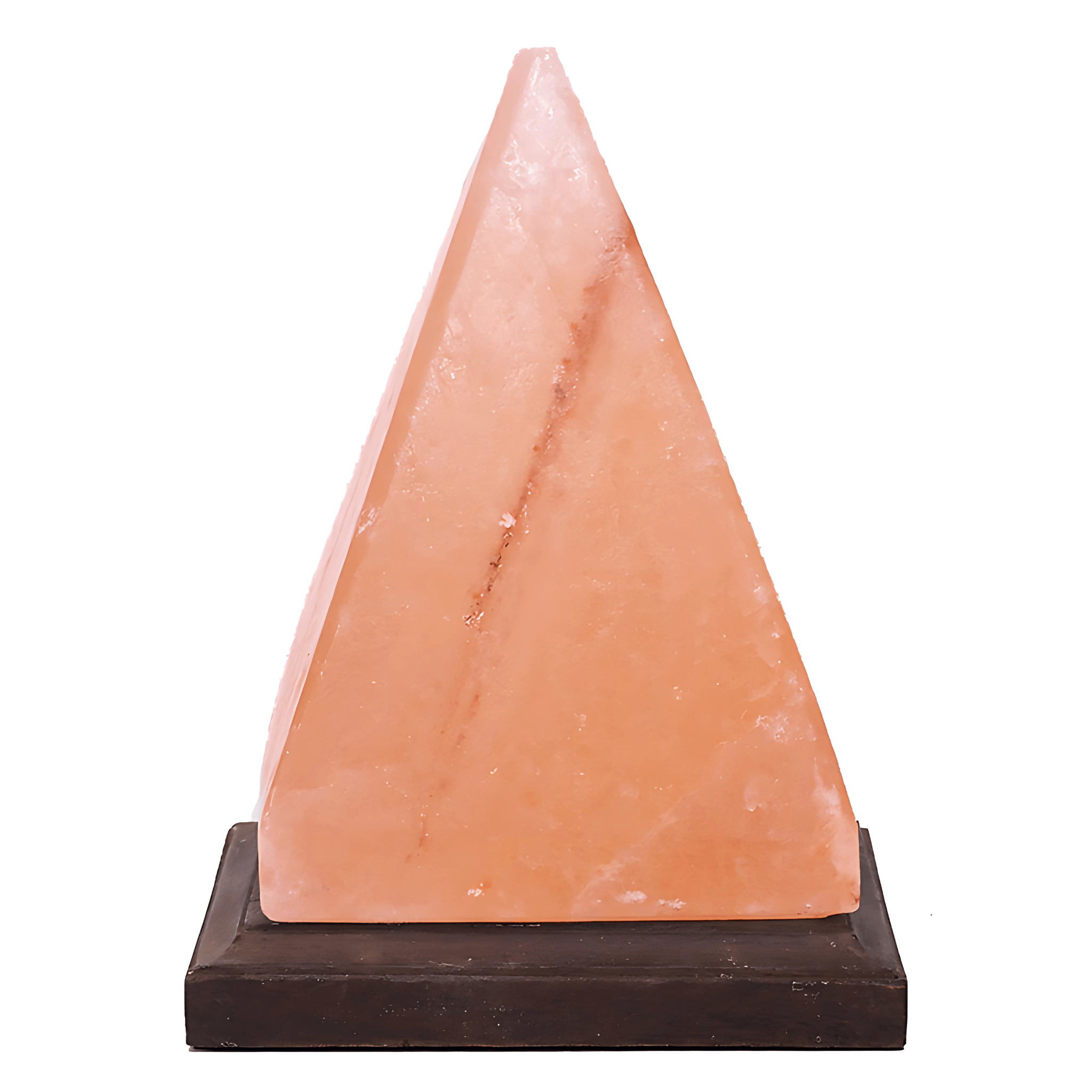 Green Earth Lighting Australia Home & Garden > Lighting > Night Lights & Ambient Lighting 4kg Pyramid Salt Lamp – Timber Base (12V-12W) PYRAMID