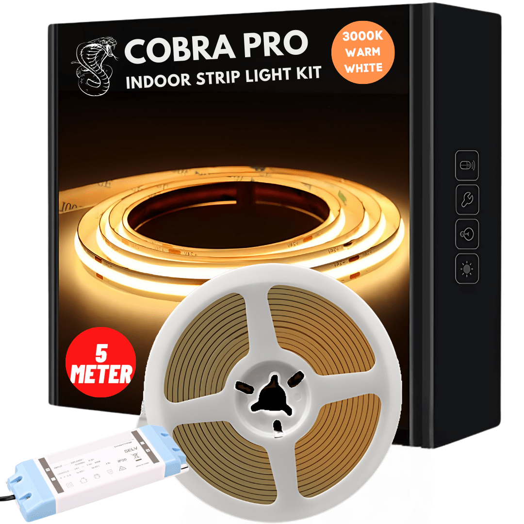 Green Earth Lighting Australia Strip Kit 5 meter COBRA Pro 50W Dotless LED Strip Kit - 3000K Warm White KITPRO50W3K