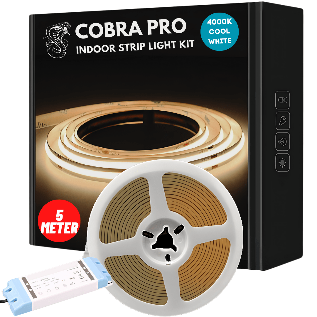 Green Earth Lighting Australia Strip Kit 5 meter COBRA Pro 50W Dotless LED Strip Kit - 4000K Cool White PROKIT50W4K