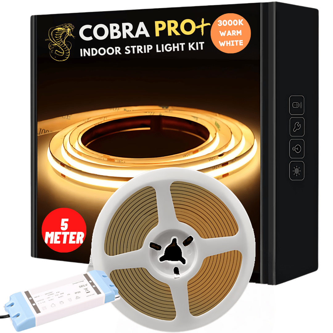 Green Earth Lighting Australia Strip Kit 5 meter COBRA Pro Plus 75W Dotless LED Strip Kit - 3000K Warm White KITPRO3K75W