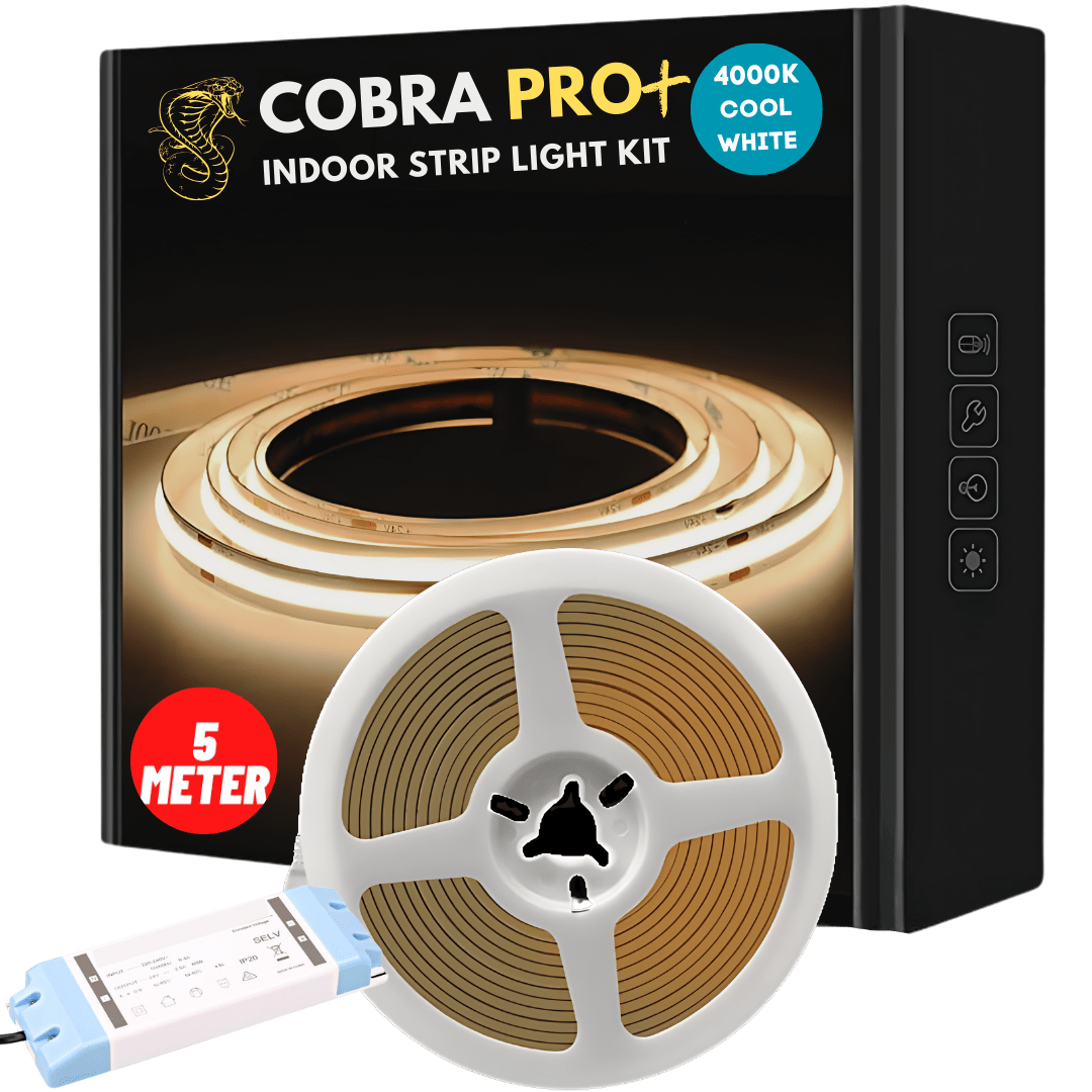 Green Earth Lighting Australia Strip Kit 5 meter COBRA Pro Plus 75W Dotless LED Strip Kit - 4000K Cool White PROKITIP204K