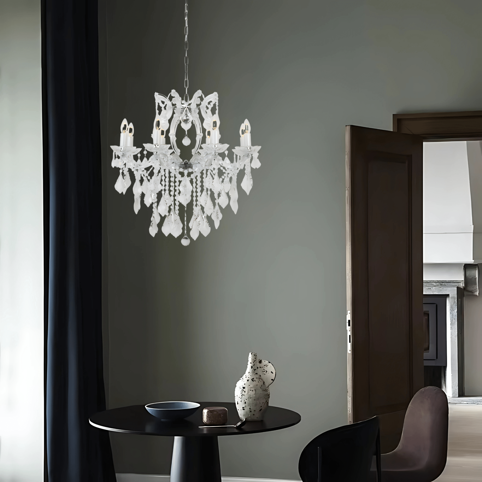 Green Earth Lighting Australia Home & Garden > Lighting Fixtures Bordeaux 8 Light Crystal Chandelier GE-9016/8