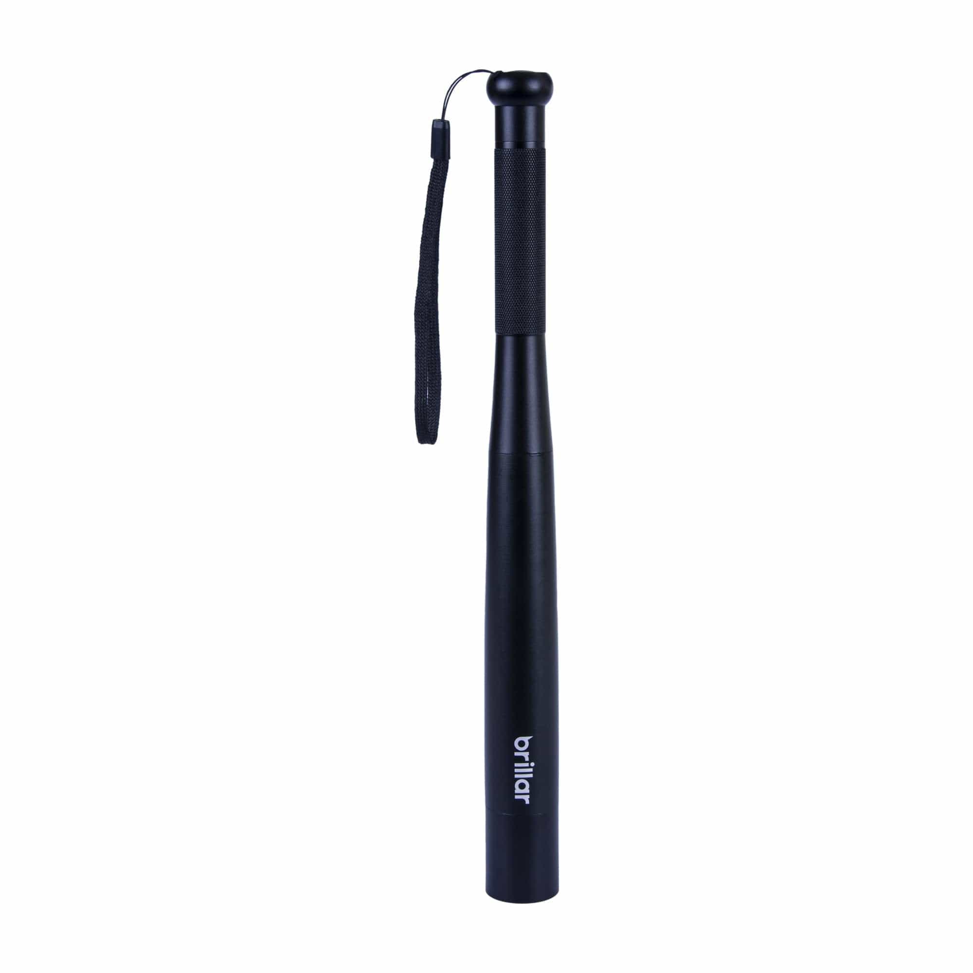 Brillar Electrical Aluminium Security Torch - Black BR0034-Black
