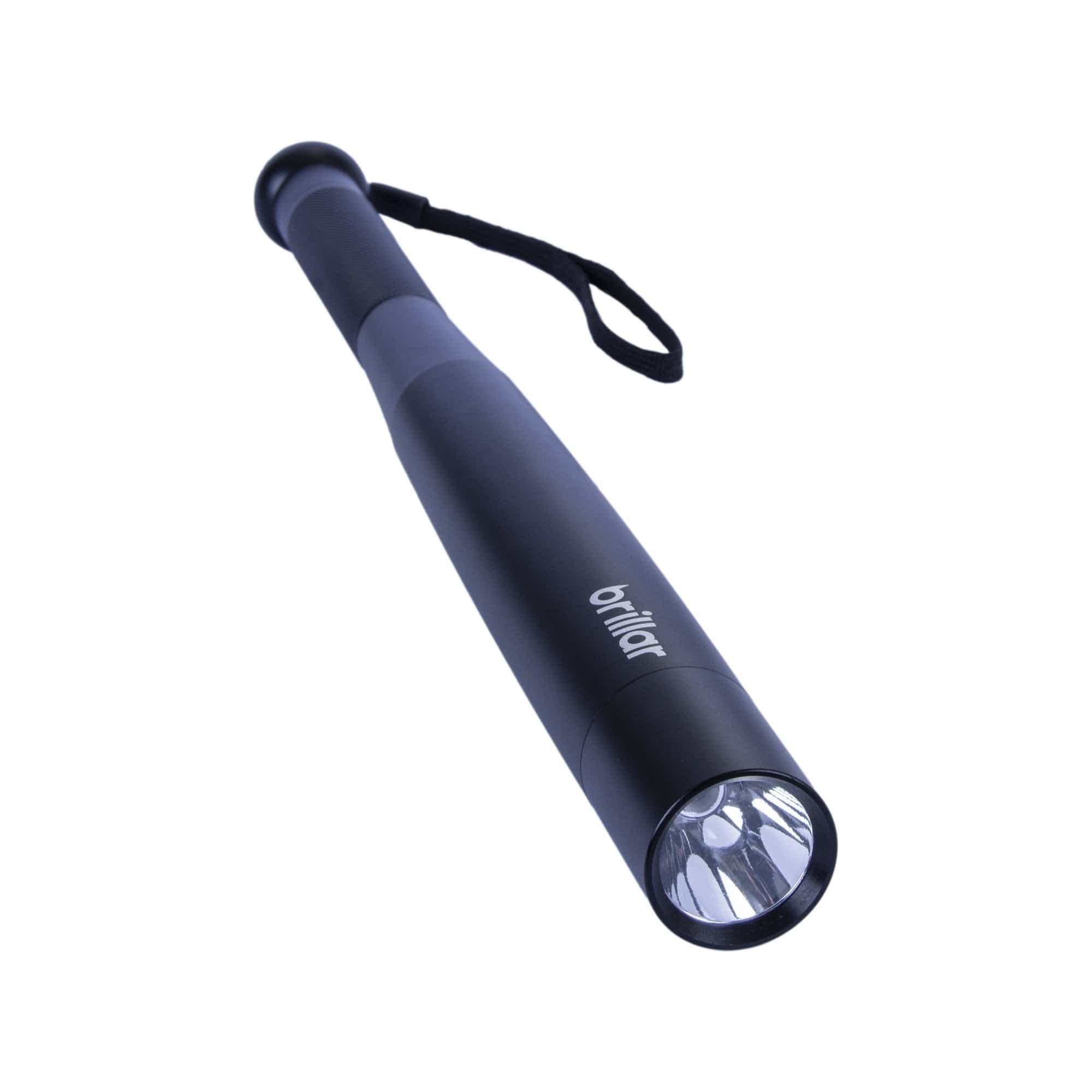 Brillar Electrical Aluminium Security Torch - Black BR0034-Black