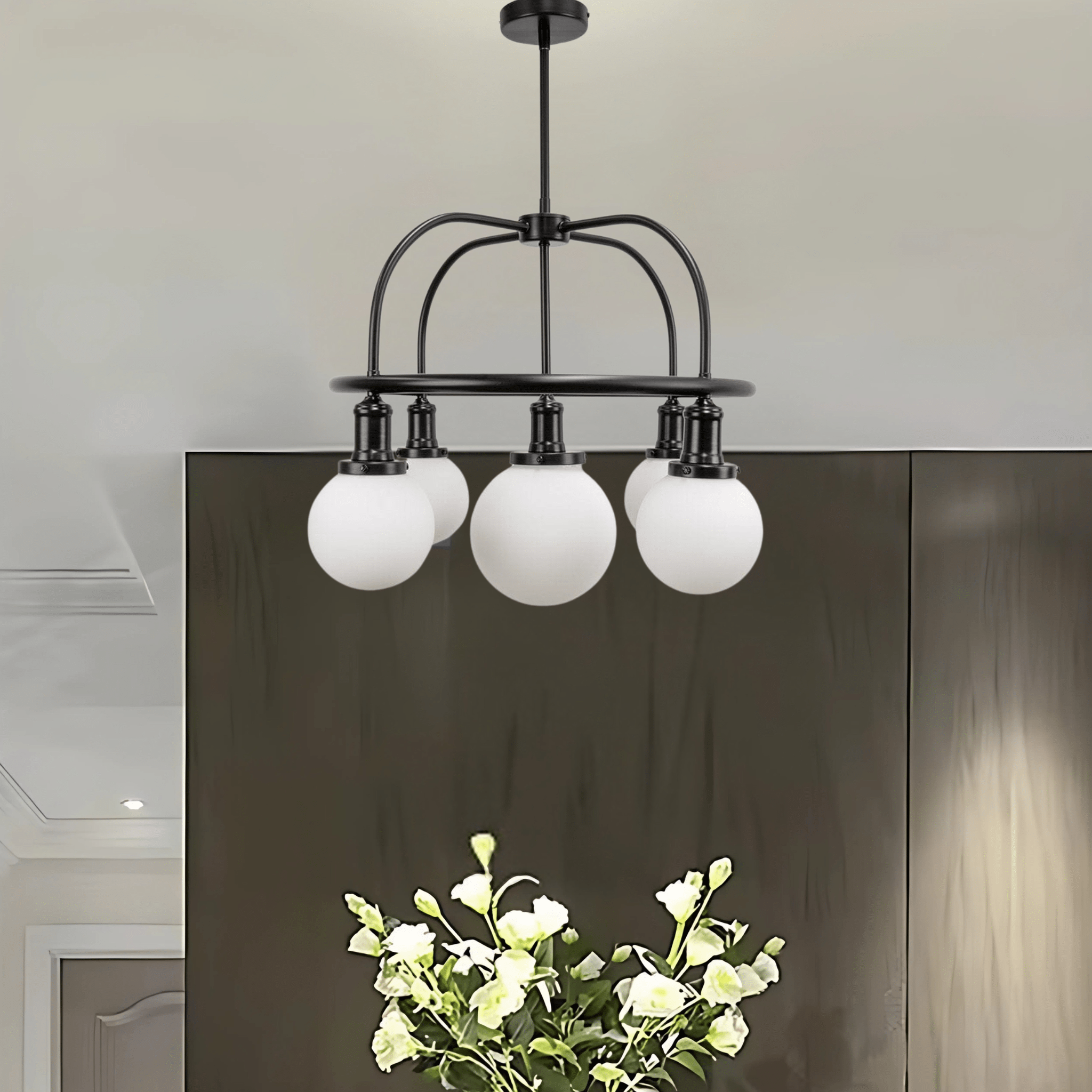 Green Earth Lighting Australia Home & Garden > Lighting Fixtures Bryant Black 5 Light Pendant 20800