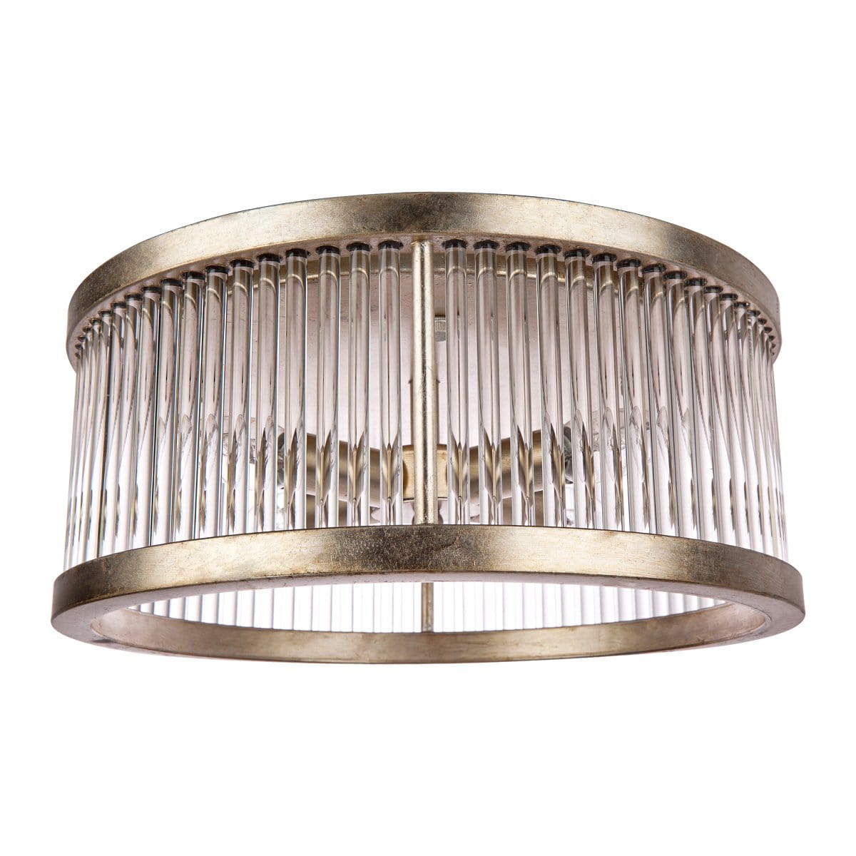 CAFE LIGHTING & LIVING Close to ceiling Francine Flush Mount - Antique Silver 20738