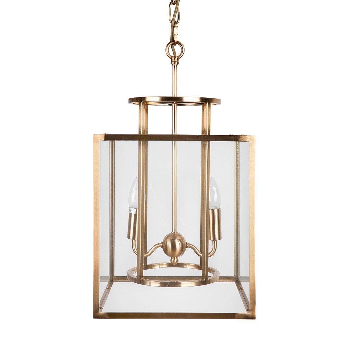 CAFE Lighting & Living Pendant CONCORD SMALL Polished Brass Glass Pendant 20711