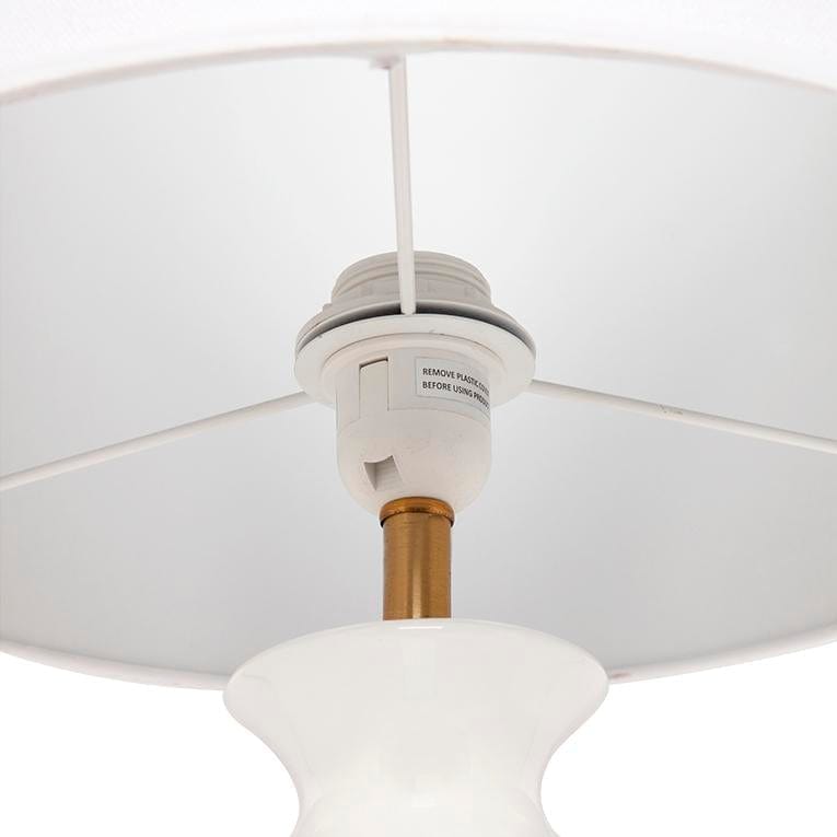 CAFE LIGHTING & LIVING Table Lamp Camille Table Lamp - White 12238