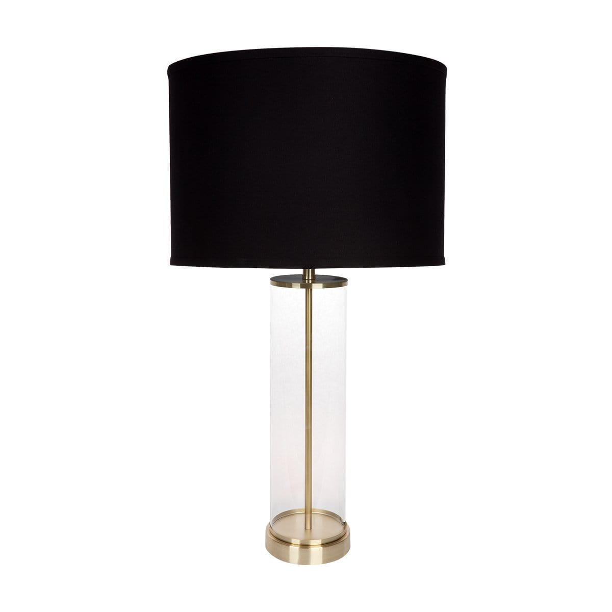 CAFE LIGHTING & LIVING Table Lamp East Side Table Lamp - Brass with Black Shade 12376