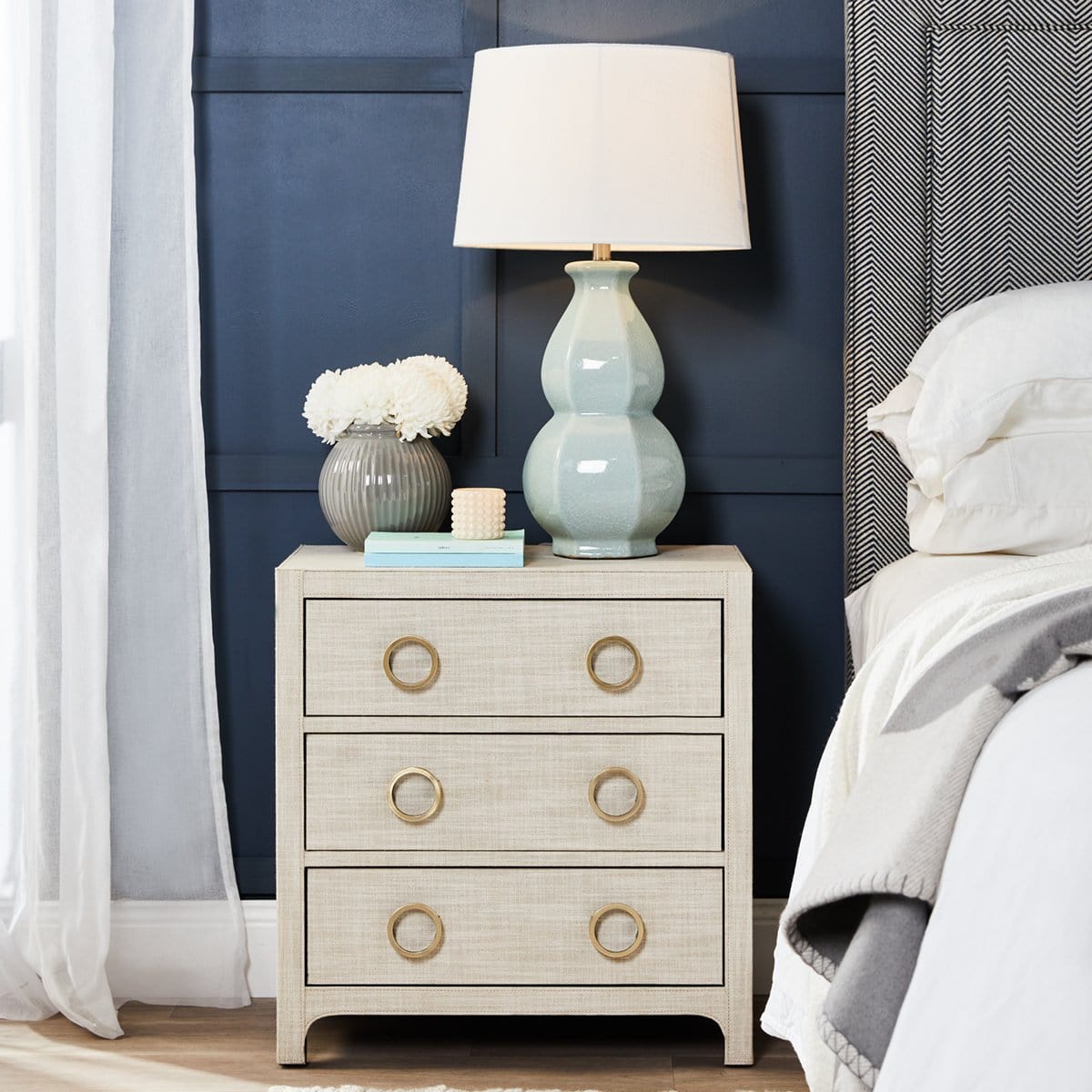 CAFE LIGHTING & LIVING Table Lamp Erica Table Lamp - Duck Egg Blue 11923