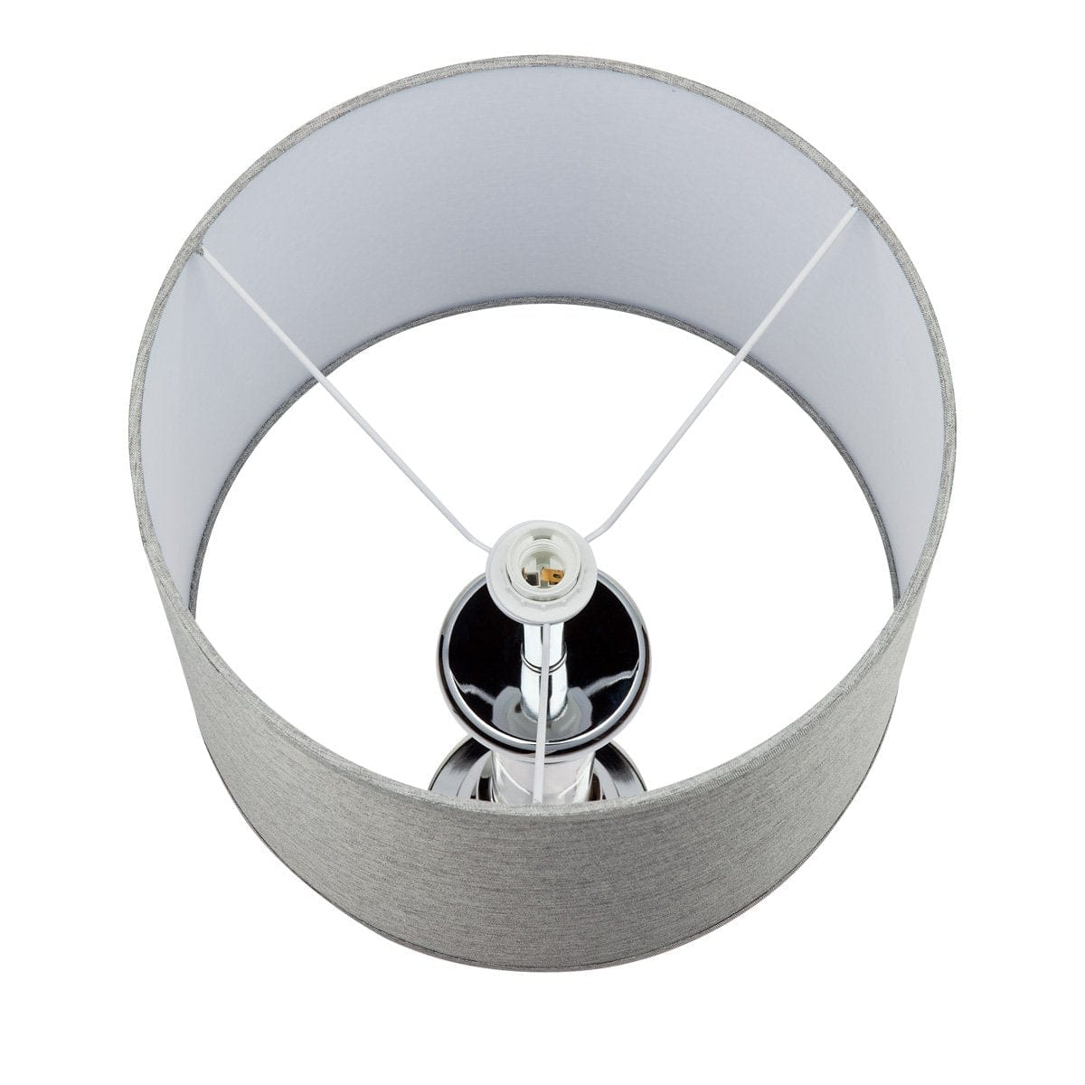 CAFE LIGHTING & LIVING Table Lamp Figaro Chrome Table Lamp - Silver 12304