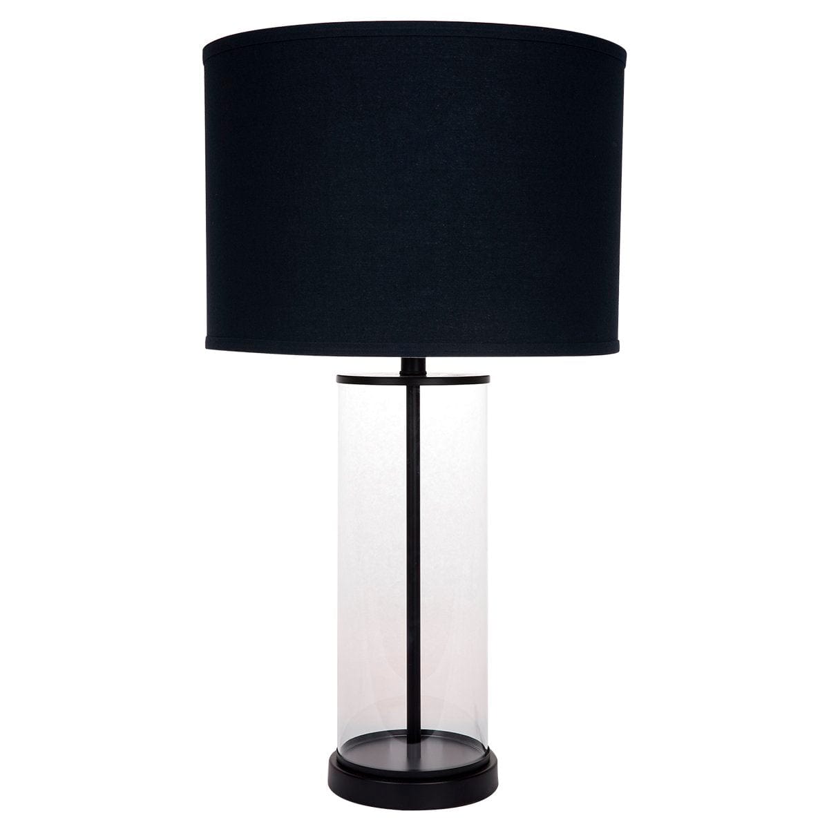 CAFE LIGHTING & LIVING Table Lamp Left Bank Table Lamp - Black w Black Shade B12259