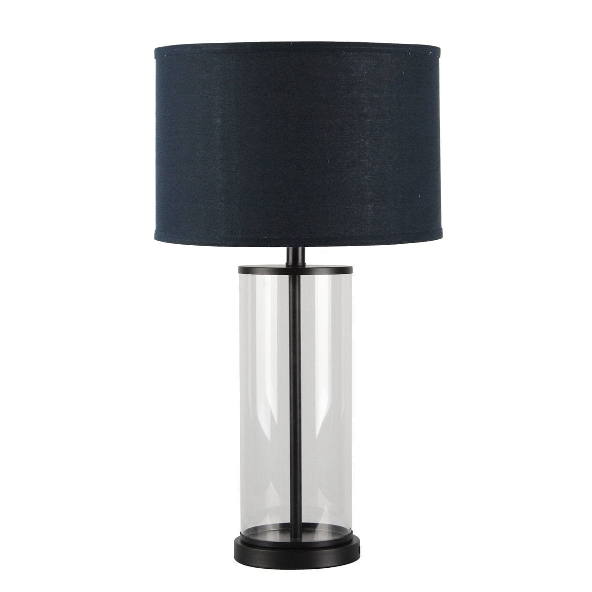 CAFE LIGHTING & LIVING Table Lamp Left Bank Table Lamp - Black w Navy Shade B12262